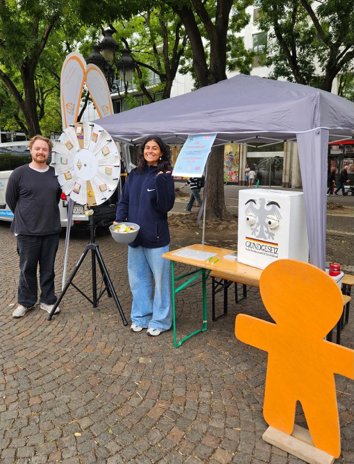 U16-Kommunalwahl Stand Rudolfplatz